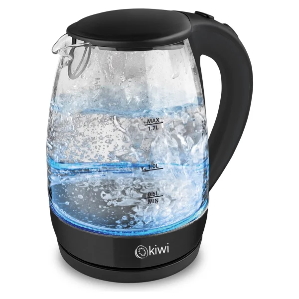 Kiwi Cam Kettle 1,7 Lt Siyah Otomatik Kapanma Özellikli Dayanıklı Su Isıtıcısı - Görsel 4