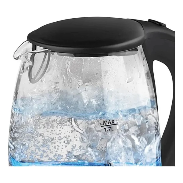 Kiwi Cam Kettle 1,7 Lt Siyah Otomatik Kapanma Özellikli Dayanıklı Su Isıtıcısı - Görsel 2