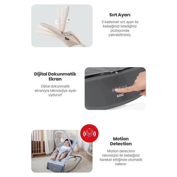 Kanz Robin Elektrikli Ana Kucağı - Görsel 3