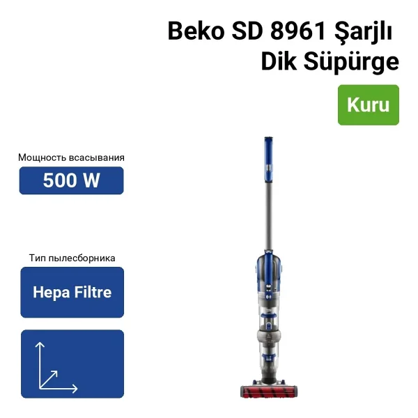 Beko SD 8961 Şarjlı Dikey Süpürge - Görsel 4