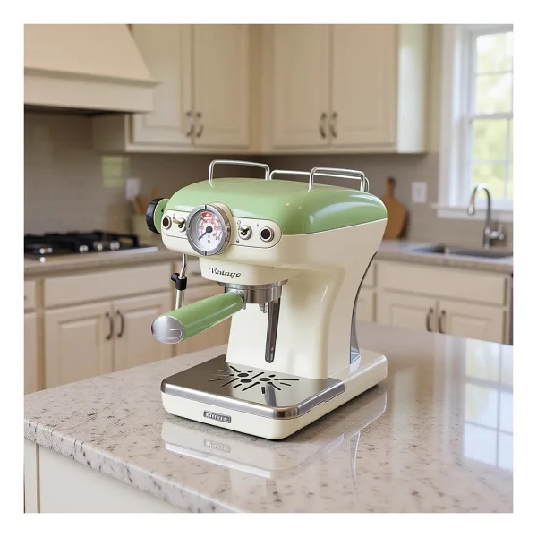 Ariete Vintage 1389 Yeşil Espresso Makinesi - Görsel 9