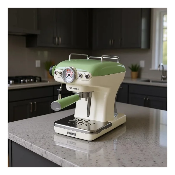 Ariete Vintage 1389 Yeşil Espresso Makinesi - Görsel 10