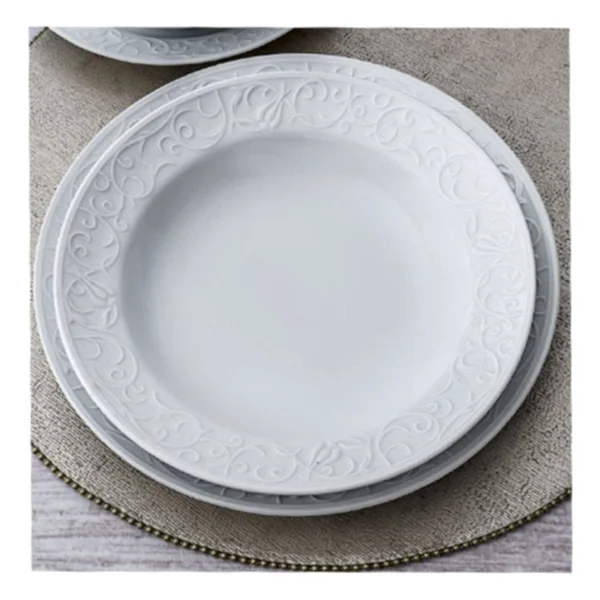 Güral Porselen Bhd22cu Bahar Dalı Desenli 22 Cm Çukur Tabak 6'lı Set Seramik Malzeme - Görsel 2