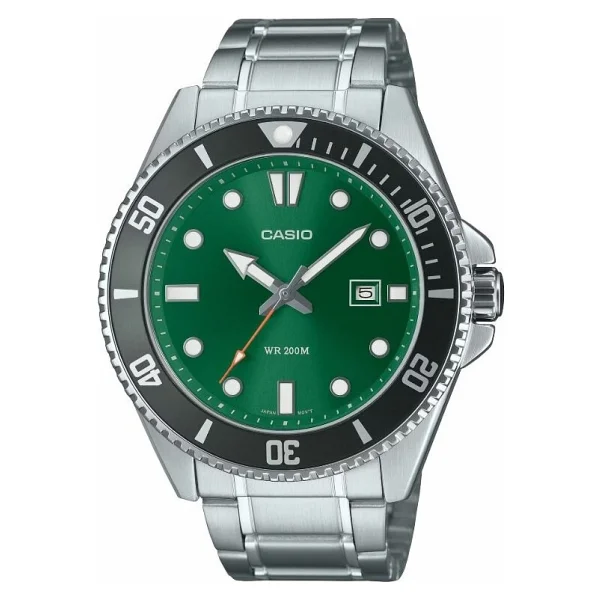 Casio Standart Mdv-107d-3a2vdf Siyah-Yeşil Erkek Kol Saati - Görsel 7