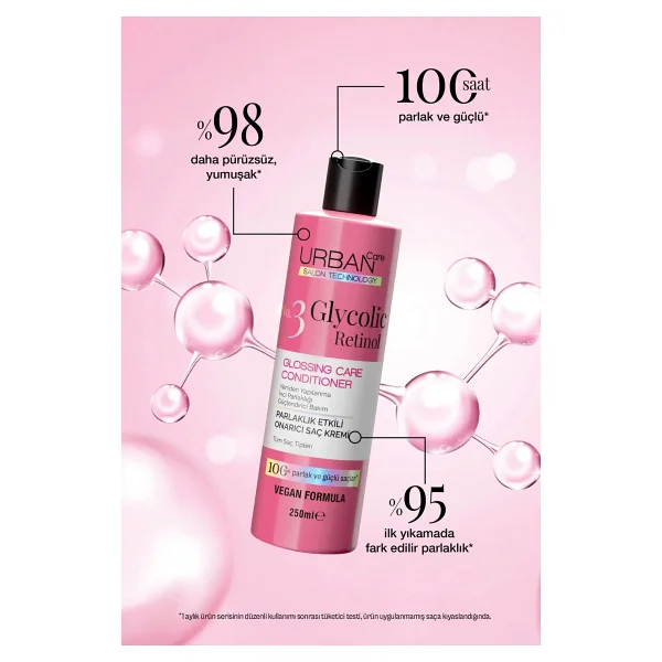 Urban Care No.3 Glycolic Retinol Parlaklık Etkili 250 Ml Saç Kremi - Görsel 5