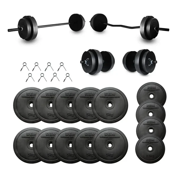 Dambıl 68 Kg Z Bar Halter Seti Ve Dambıl Seti - Görsel 3