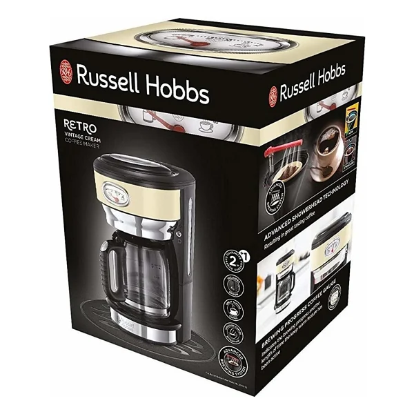 Russell Hobbs 21702-56 Retro Krem Filtre Kahve Makinesi - Görsel 3