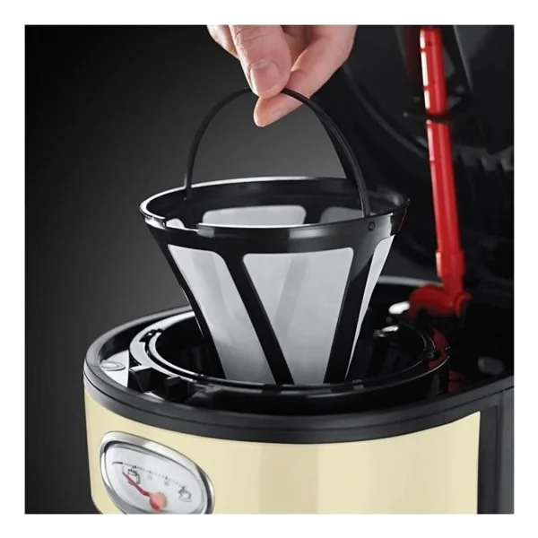 Russell Hobbs 21702-56 Retro Krem Filtre Kahve Makinesi - Görsel 7