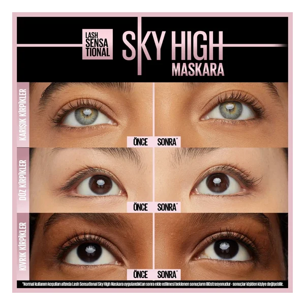 Maybelline New York Lash Sensational Sky High Maskara - Görsel 4