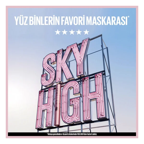 Maybelline New York Lash Sensational Sky High Maskara - Görsel 6