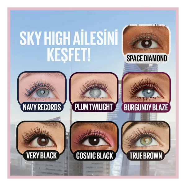 Maybelline New York Lash Sensational Sky High Maskara - Görsel 9