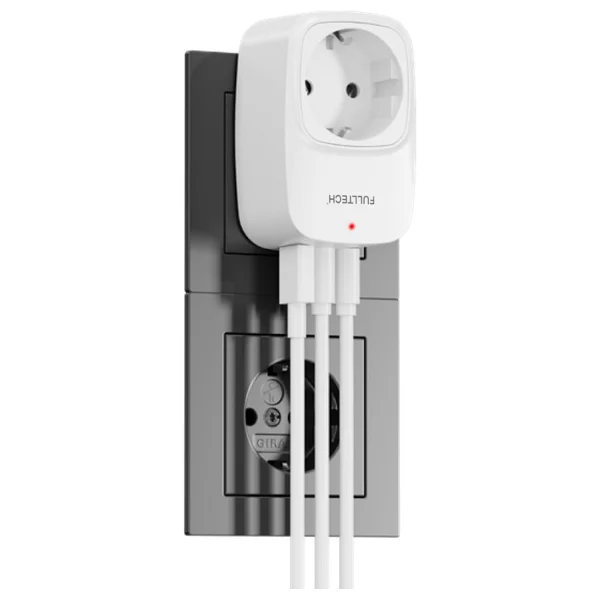 Fulltech Ftr-24 Çoklu Duvar Prizi 16a 3680w Beyaz 2x USB-C + 1x USB-A Şarjlı Priz Akım Korumalı (Surge Protection) Akıllı Priz - Görsel 3