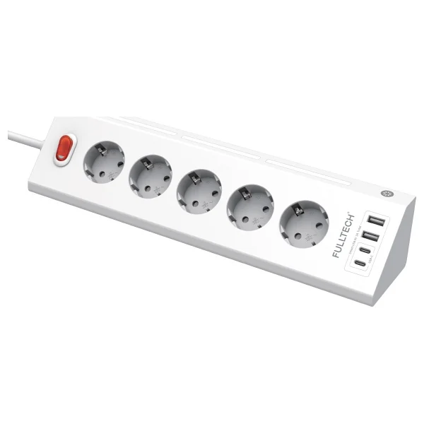 Fulltech Ftr-26 1050 Joule Anahtarlı Usb'li 2 M 9'lu Akım Korumalı Priz - Görsel 2