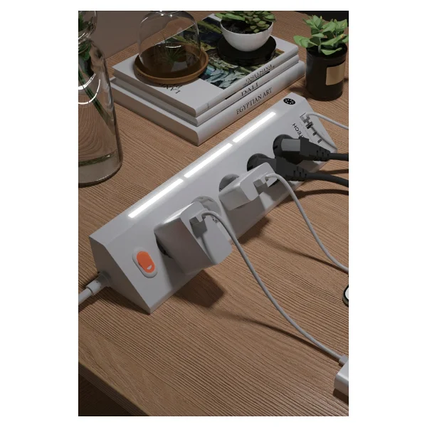 Fulltech Ftr-26 1050 Joule Anahtarlı Usb'li 2 M 9'lu Akım Korumalı Priz - Görsel 5