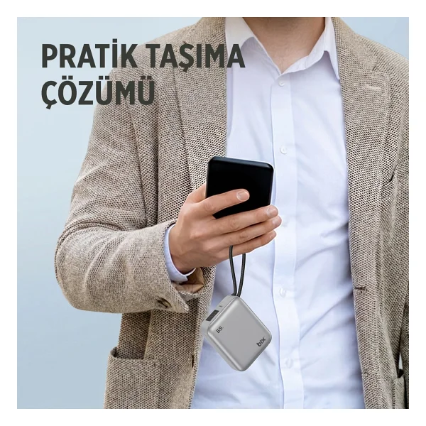 Bix PB120 Mavi 20000 mAh Hızlı Şarj Powerbank - Görsel 8