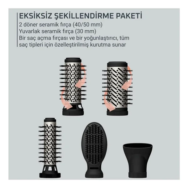 Rowenta Brush Activ Ub9540f0 5in1 Saç Şekillendirme Seti - Görsel 9