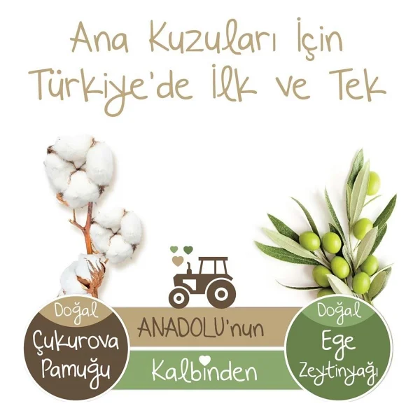 Baby Turco Doğadan Mini 2 Numara Bantlı Bez 3 - 6 Kg 168'lı Ekstra Yumuşak - Görsel 5