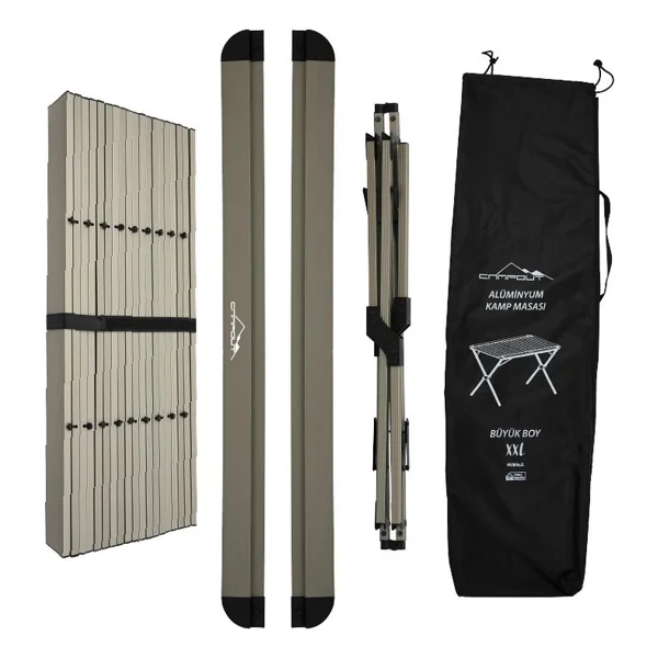 Nurgaz Campout Ng-Akmxxl 110x70 Cm Alüminyum Katlanır Kamp Masası - Görsel 4