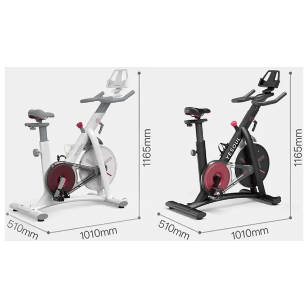 Yesoul S3 Smart Spin Bike Beyaz Renkli Kondisyon Bisikleti Manuel Ayarlanabilir Direnç Ve 120 Kg Taşıma Kapasitesi - Görsel 5