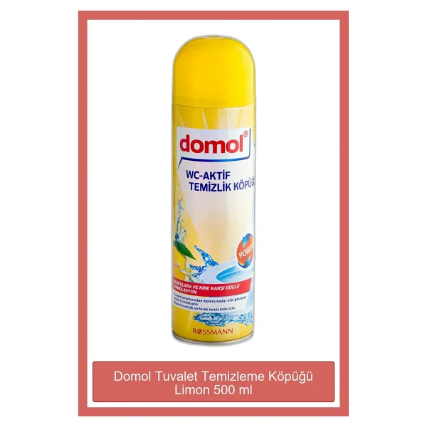 Domol Limon Özlü 500 Ml Tuvalet Temizleyici Köpük - Görsel 4