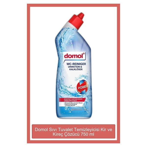 Domol Kir Ve Kireç Çözücü 750 Ml Tuvalet Temizleyicisi - Görsel 4