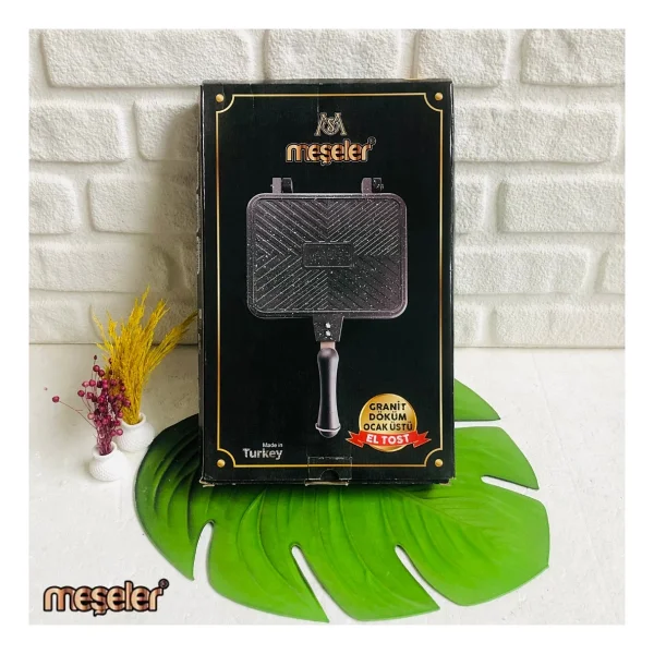 Meşeler Granit Döküm 26 Cm Grill Ocak Üstü Tost Makinesi - Görsel 6