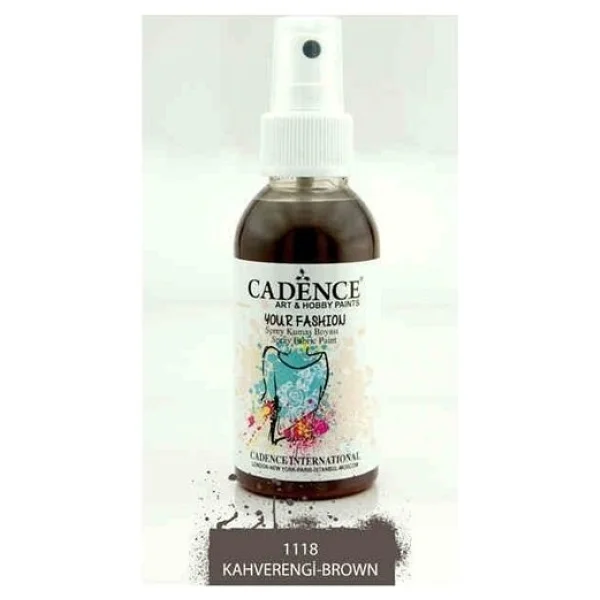 Cadence Your Fashion Sprey Kumaş Boyası 100 Ml. 1118 Kahverengi - Görsel 2