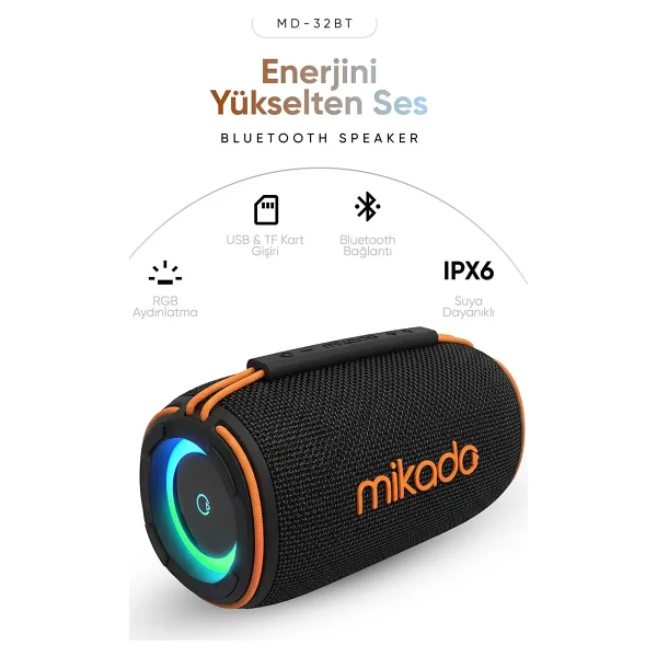 Mikado Md-32bt Bluetooth Hoparlör - Görsel 7