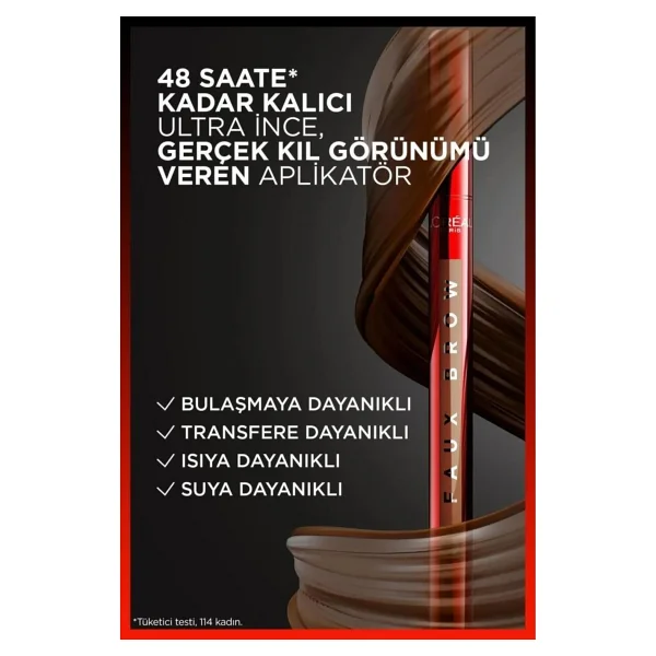 L'oreal Paris Infaillible Faux Brow Ultra İnce Kaş Kalemi - Görsel 8