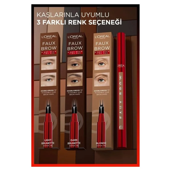 L'oreal Paris Infaillible Faux Brow Ultra İnce Kaş Kalemi - Görsel 10