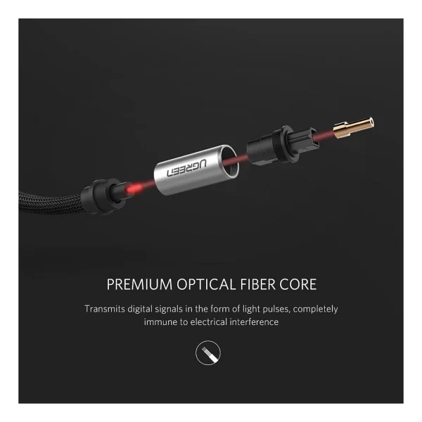 Ugreen 5.1 Dijital Toslink Optik Ses Kablosu 1.5 Metre, 10542 - Görsel 4