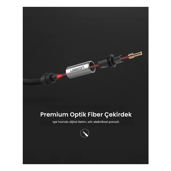 Ugreen 5.1 Dijital Toslink Optik Ses Kablosu 1.5 Metre, 10542 - Görsel 9