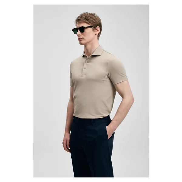 Lufian Spencer Hi-Tech Performance Beyaz Kısa Kollu Polo Yaka Erkek Tişört - Görsel 9