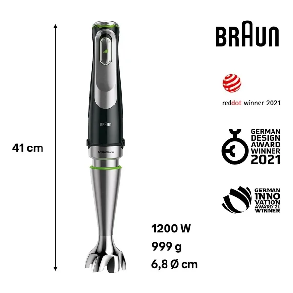 Braun Multiquick 9 Mq9195xlı 1200 W Blender Seti - Görsel 7