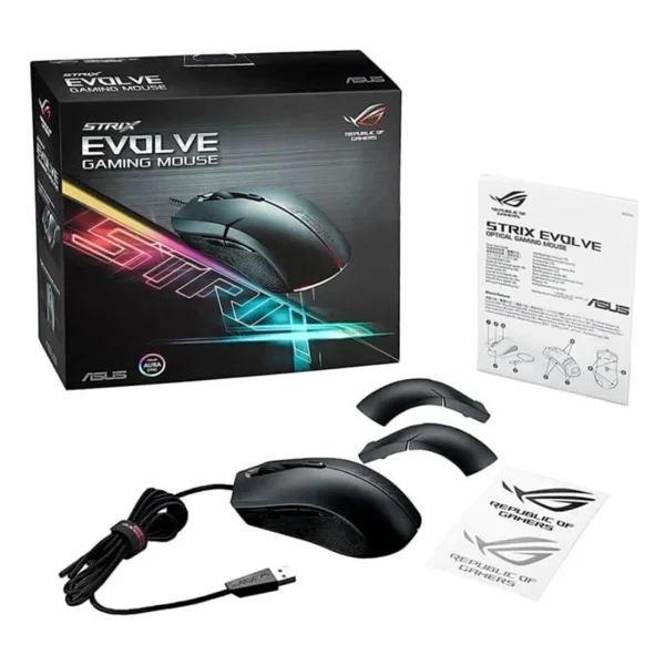Asus P302 Rog Strix Evolve Optik Kablolu Oyuncu Mouse - Görsel 5
