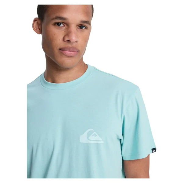 Quiksilver EV Mini Logo EQYZT08181-BGA0 Açık Mavi Kısa Kollu Bisiklet Yaka Erkek Tişört - Görsel 2