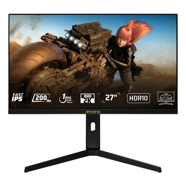 Monster Aryond A27f V1 Siyah 27" 1 Ms 2k Pivot Ips 200 Hz Oyuncu Monitörü - Görsel 9