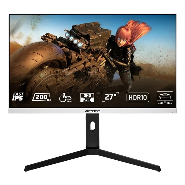 Monster Aryond A27f V1 Beyaz 27" 1 Ms 2k Pivot Ips 200 Hz Oyuncu Monitörü - Görsel 9