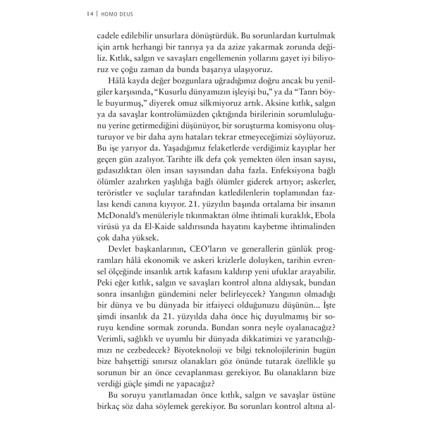 Homo Deus: Yarının Kısa Bir Tarihi - Yuval Noah Harari - Görsel 5
