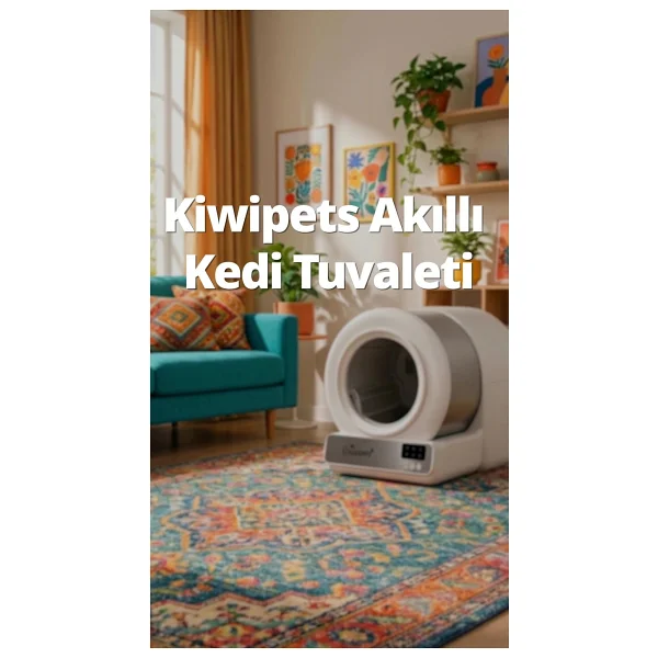 Kiwi Kplb-10771 Beyaz Otomatik Kedi Tuvaleti - Görsel 6
