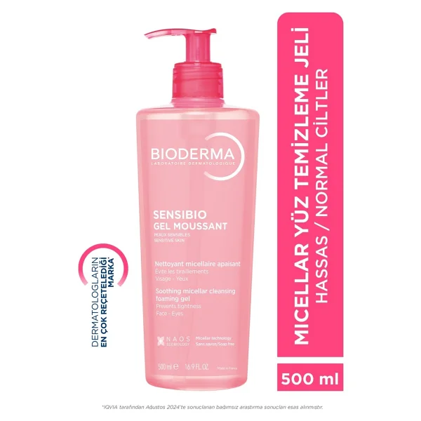 Bioderma Sensibio Foaming Gel 500 Ml Yüz Temizleme Jeli - Görsel 2