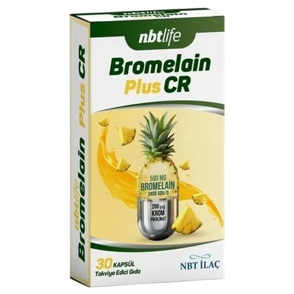 Nbt Life Bromelain Plus CR 30 Kapsül - Görsel 9