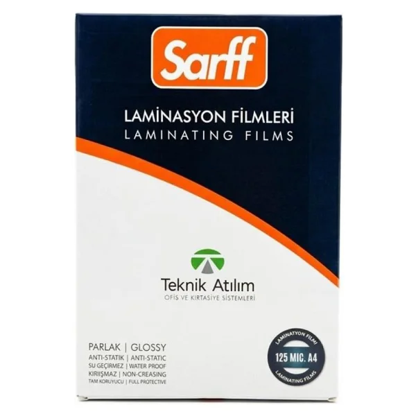 Sarff 125 Mikron A4 100'lü Laminasyon Filmi - Görsel 4