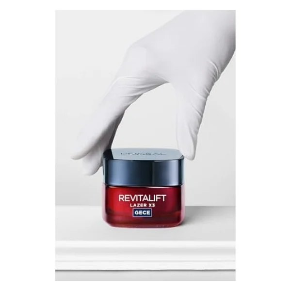 L'oreal Paris Revitalift Lazer Yoğun Yaşlanma Karşıtı Gece Bakım Kremi (50 Ml) - Görsel 5