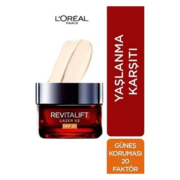 L'oreal Paris Revitalift Lazer X3 50 Ml Yaşlanma Karşıtı Gece Kremi - Görsel 2