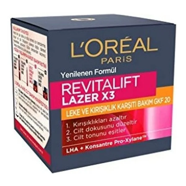 L'oreal Paris Revitalift Lazer X3 50 Ml Yaşlanma Karşıtı Gece Kremi - Görsel 3