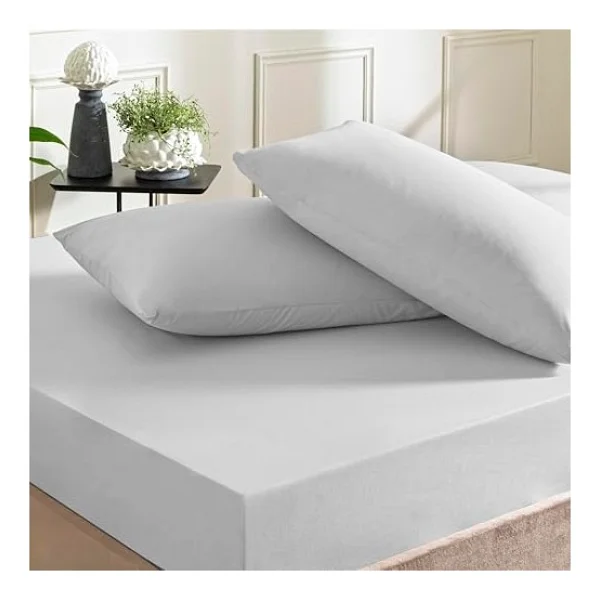 Taç Color Dreams Ranforce Queen Size Fitted Çarşaf Seti Gri - Görsel 2