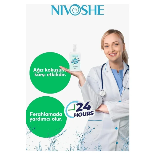 Nivoshe Premium Ağız Kokusu Önleyici Giderici Sprey Anında Koku Giderici Sprey 50 Ml - Görsel 5