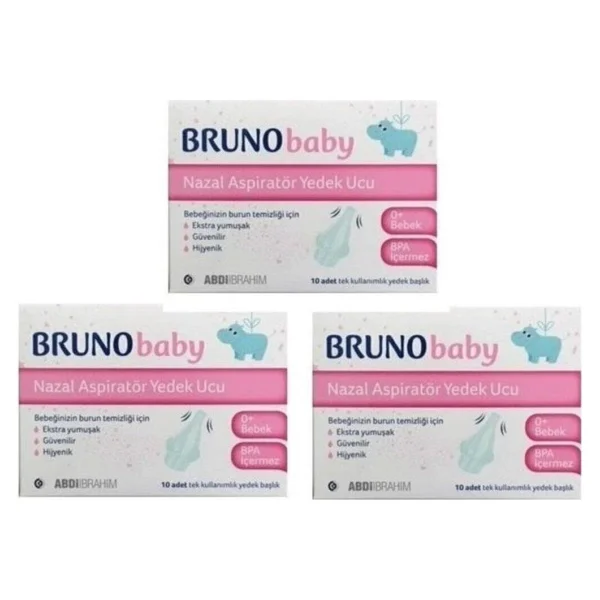 Bruno Baby 10'lu 3 Paket Nazal Aspiratör Yedek Uç - Görsel 3