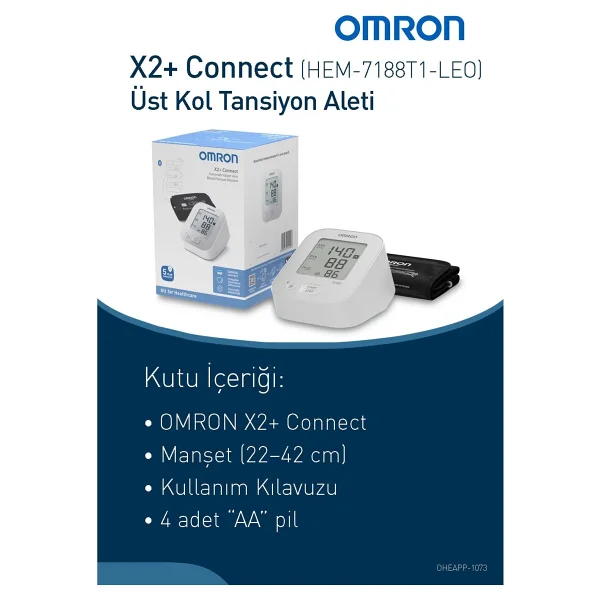 Omron X2+ Connect Koldan Dijital Tansiyon Aleti - Görsel 3